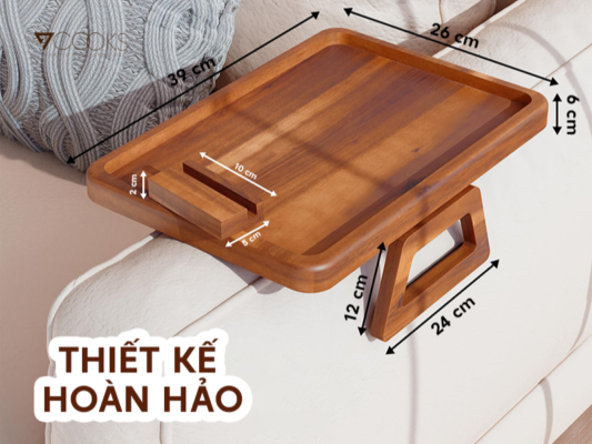 Khay gỗ kẹp sofa 4