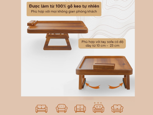 Khay gỗ kẹp sofa 3